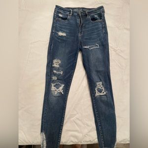 size 8 next level stretch american eagle jeans